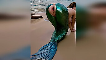 A Stranger'S Wild Beach Romp With A Mermaid Leads To Intense Anal Play And Explosive Climax